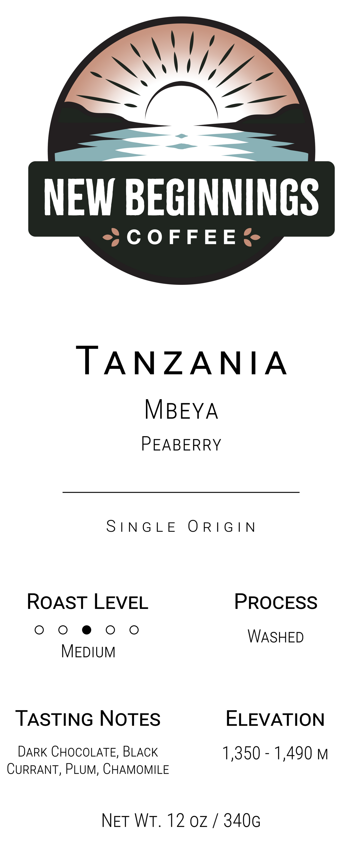 Tanzania Mbeya Peaberry